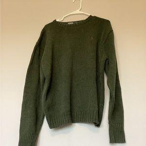 Army green sweater/XL/men’s/polo